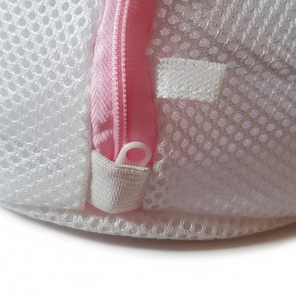 2 Washing Cones White Bras Delicates Bathing Suit Zipper Mesh Lingerie Laundry